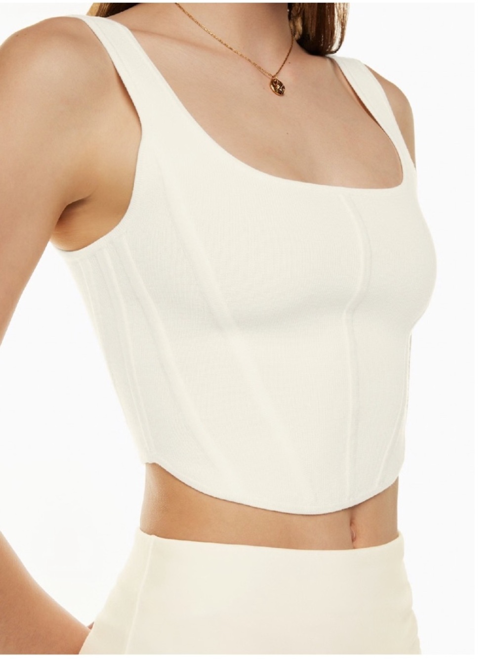 Wilfred — Natalie Crop Top in Light Birch